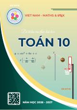 Bộ đề kiểm tra theo bài học môn Toán 10 học kì 1 có đáp án